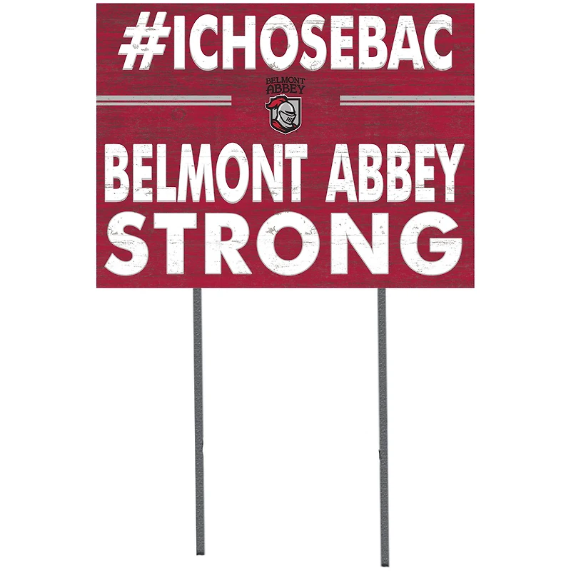Belmont Abbey Crusaders 18" x 24" Yard Sign
