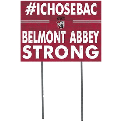 Belmont Abbey Crusaders 18" x 24" Yard Sign