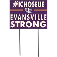 Evansville Purple Aces 18" x 24" Yard Sign