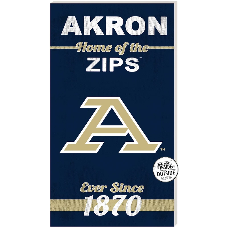 Akron Zips 11'' x 20'' Indoor/Outdoor Home Of The Sign