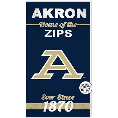 Akron Zips 11'' x 20'' Indoor/Outdoor Home Of The Sign