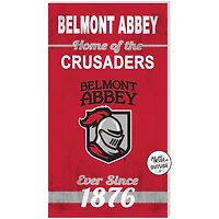 Belmont Abbey Crusaders 11'' x 20'' Indoor/Outdoor Home Of The Sign