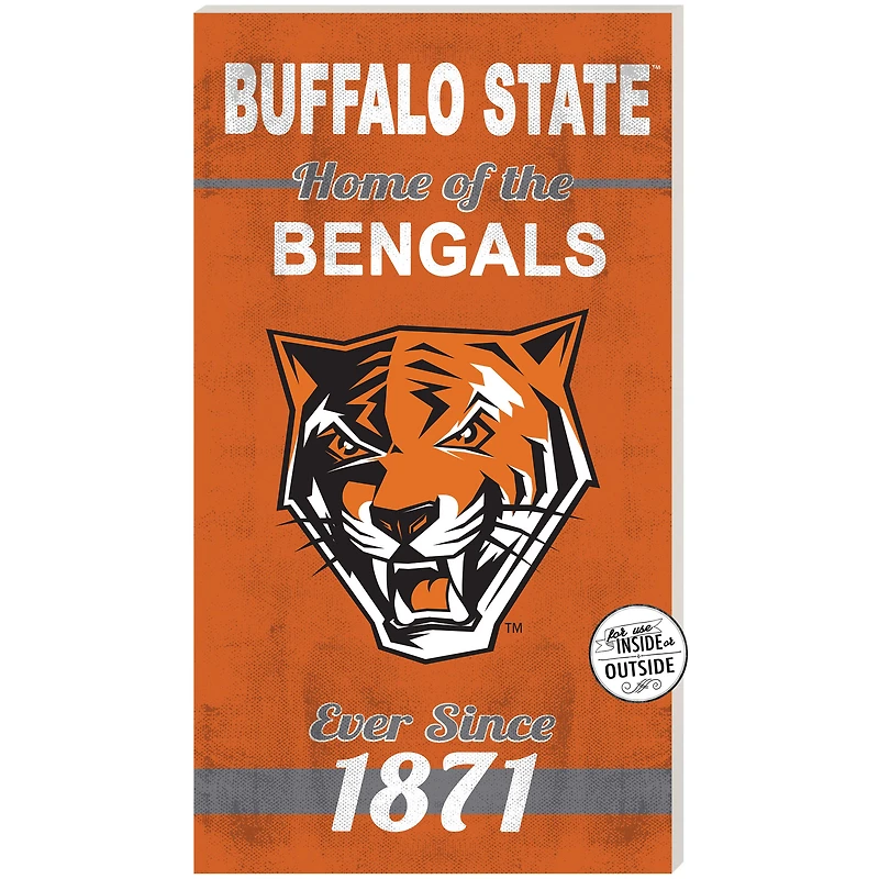 Buffalo State Bengals 11'' x 20'' Indoor/Outdoor Home Of The Sign