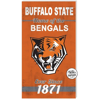 Buffalo State Bengals 11'' x 20'' Indoor/Outdoor Home Of The Sign