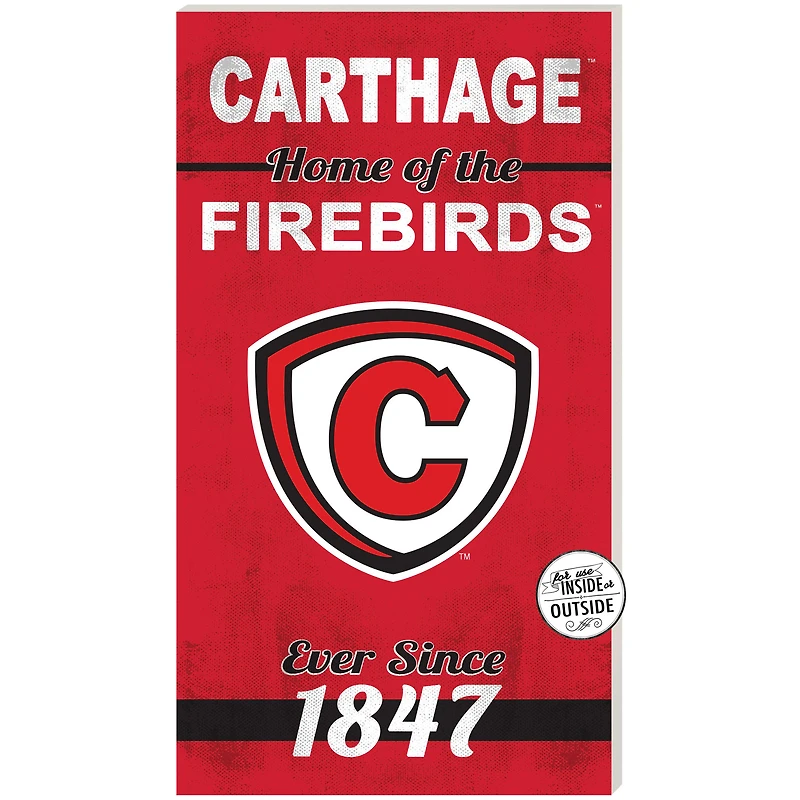 Carthage Firebirds 11'' x 20'' Indoor/Outdoor Home Of The Sign