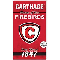 Carthage Firebirds 11'' x 20'' Indoor/Outdoor Home Of The Sign