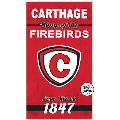 Carthage Firebirds 11'' x 20'' Indoor/Outdoor Home Of The Sign