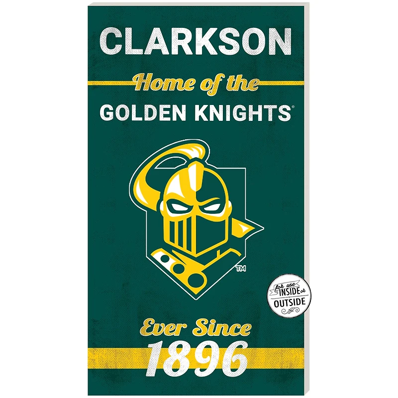 Clarkson Golden Knights 11'' x 20'' Indoor/Outdoor Home Of The Sign