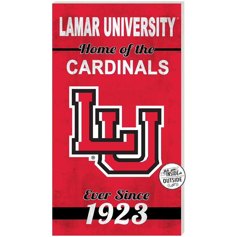 Lamar Cardinals 11'' x 20'' Indoor/Outdoor Home Of The Sign
