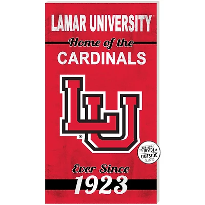 Lamar Cardinals 11'' x 20'' Indoor/Outdoor Home Of The Sign