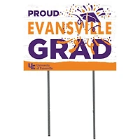Evansville Purple Aces 18" x 24" Yard Sign