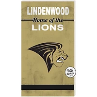 Lindenwood Lions 11'' x 20'' Indoor/Outdoor Home Of The Sign