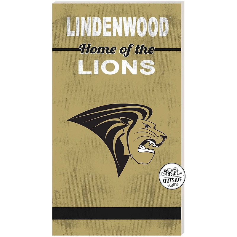 Lindenwood Lions 11'' x 20'' Indoor/Outdoor Home Of The Sign