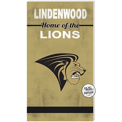 Lindenwood Lions 11'' x 20'' Indoor/Outdoor Home Of The Sign