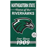 Northeastern State Riverhawks 11'' x 20'' Indoor/Outdoor Home Of The Sign