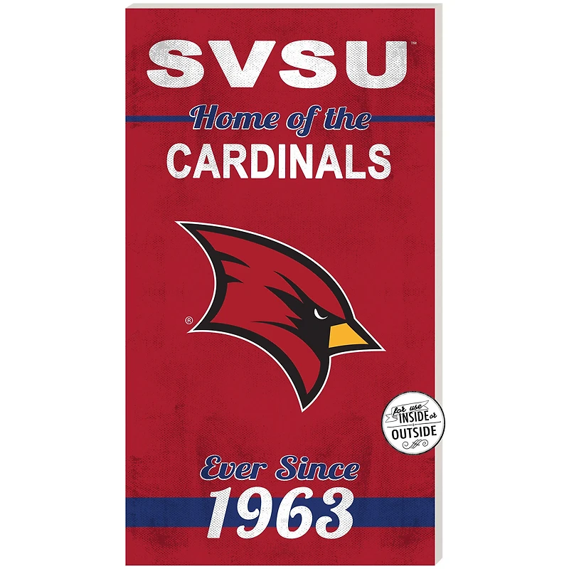 Saginaw Valley State Cardinals 11'' x 20'' Indoor/Outdoor Home Of The Sign