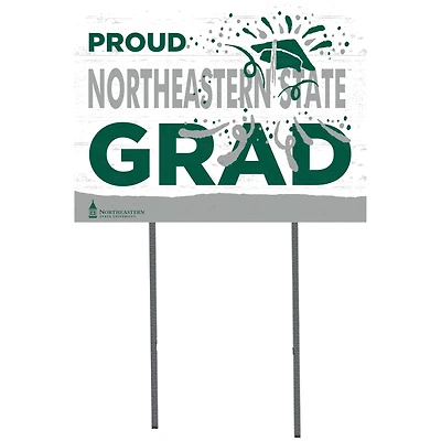 Northeastern State Riverhawks 18" x 24" Yard Sign