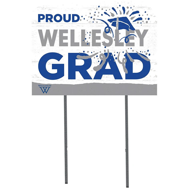 Wellesley Blue 18" x 24" Yard Sign