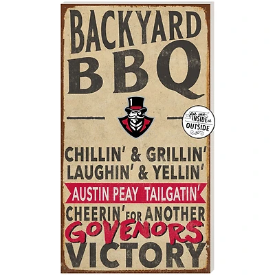 Austin Peay State Governors 11'' x 20'' Indoor/Outdoor BBQ Sign