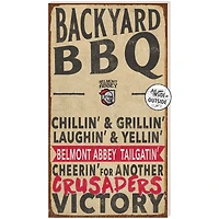 Belmont Abbey Crusaders 11'' x 20'' Indoor/Outdoor BBQ Sign