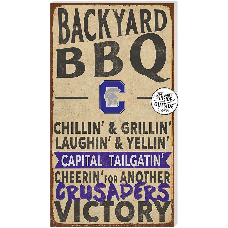 Capital University Comets 11'' x 20'' Indoor/Outdoor BBQ Sign