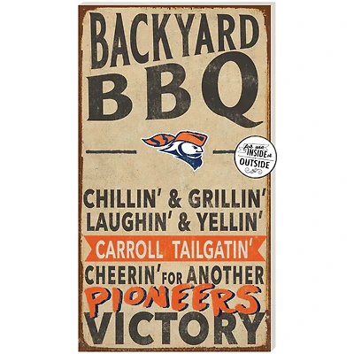 Carroll University Pioneers 11'' x 20'' Indoor/Outdoor BBQ Sign