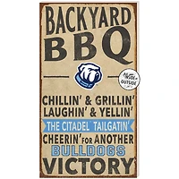 Citadel Bulldogs 11'' x 20'' Indoor/Outdoor BBQ Sign