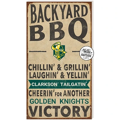 Clarkson Golden Knights 11'' x 20'' Indoor/Outdoor BBQ Sign