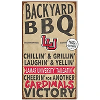 Lamar Cardinals 11'' x 20'' Indoor/Outdoor BBQ Sign