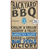 Lawrence Technological University Blue Devils 11'' x 20'' Indoor/Outdoor BBQ Sign