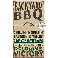 Le Moyne Dolphins 11'' x 20'' Indoor/Outdoor BBQ Sign
