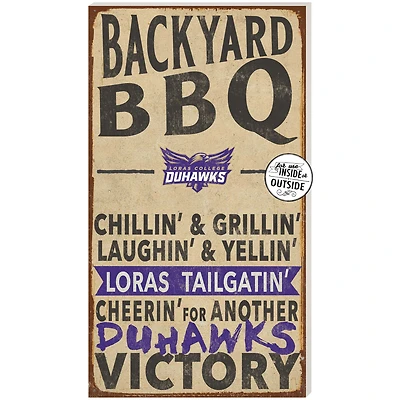 Loras College Duhawks 11'' x 20'' Indoor/Outdoor BBQ Sign