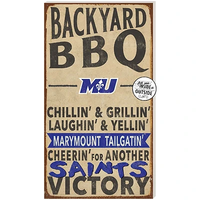 Marymount Saints 11'' x 20'' Indoor/Outdoor BBQ Sign