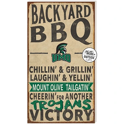 Mount Olive Trojans 11'' x 20'' Indoor/Outdoor BBQ Sign