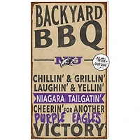 Niagara Purple Eagles 11'' x 20'' Indoor/Outdoor BBQ Sign