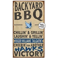 RWU Hawks 11'' x 20'' Indoor/Outdoor BBQ Sign
