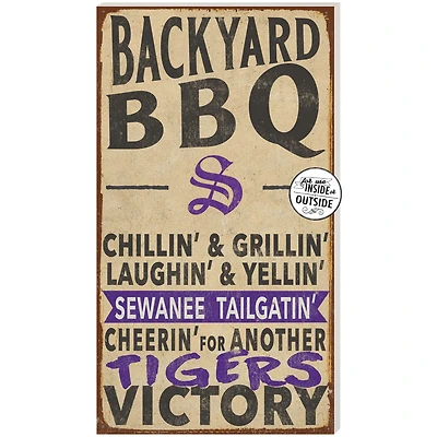 Sewanee Tigers 11'' x 20'' Indoor/Outdoor BBQ Sign