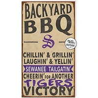Sewanee Tigers 11'' x 20'' Indoor/Outdoor BBQ Sign