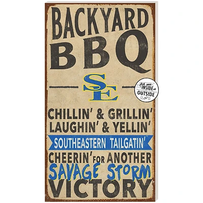 Southeastern Oklahoma State Savage Storm 11'' x 20'' Indoor/Outdoor BBQ Sign