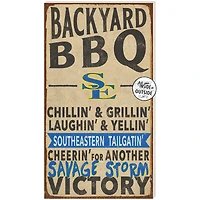 Southeastern Oklahoma State Savage Storm 11'' x 20'' Indoor/Outdoor BBQ Sign