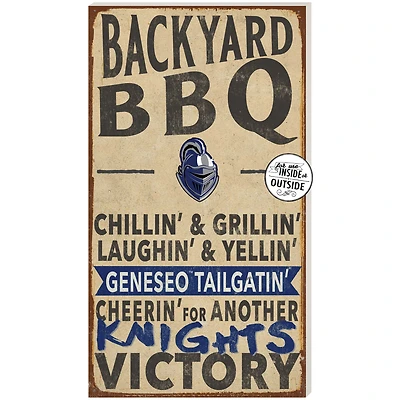 SUNY Geneseo Knights 11'' x 20'' Indoor/Outdoor BBQ Sign