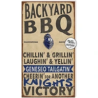 SUNY Geneseo Knights 11'' x 20'' Indoor/Outdoor BBQ Sign