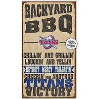 Detroit Mercy Titans 11'' x 20'' Indoor/Outdoor BBQ Sign