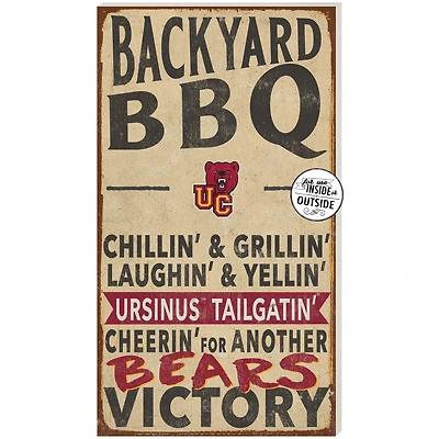 Ursinus Bears 11'' x 20'' Indoor/Outdoor BBQ Sign