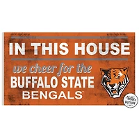 Buffalo State Bengals 11" x 20" Indoor/Outdoor In This House Sign