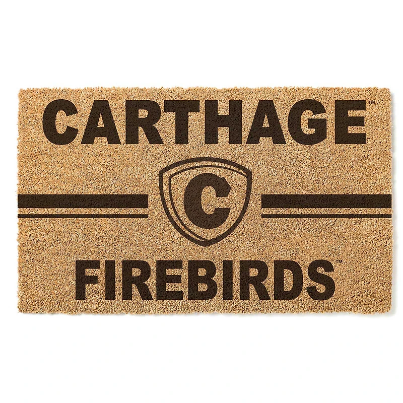 Carthage Firebirds 18" x 30" Team Logo Doormat