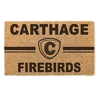 Carthage Firebirds 18" x 30" Team Logo Doormat