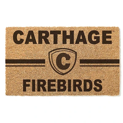 Carthage Firebirds 18" x 30" Team Logo Doormat