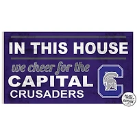 Capital University Comets 11" x 20" Indoor/Outdoor In This House Sign