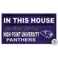 High Point Panthers 11" x 20" Indoor/Outdoor In This House Sign